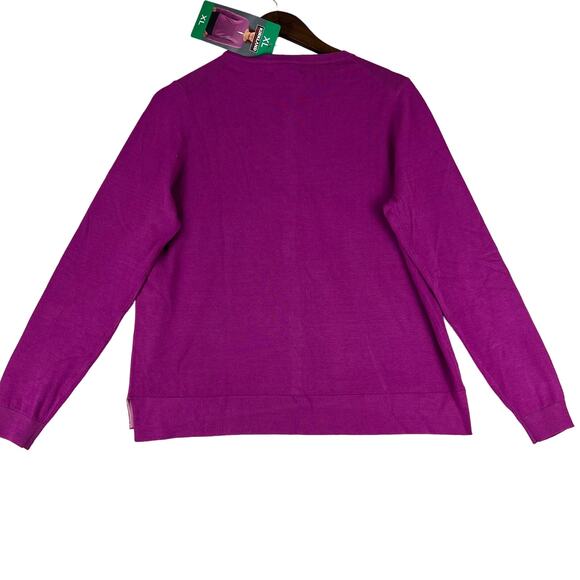 Kirkland Brand NWT Pink Cardigan Women’s SZ XL Viscose/Poly Soft Stretchy NEW - Picture 2 of 11